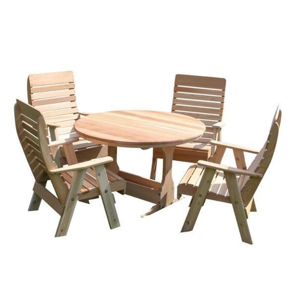 Creekvine Designs Cedar Backyard Estate Patio Dining Collection WF81222CVD